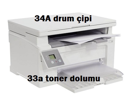 hp 34a drum çipi