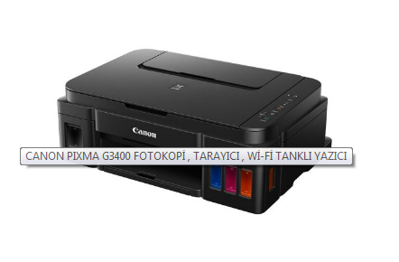 Canon g3400 yandan tanklı yazıcı incelemesi