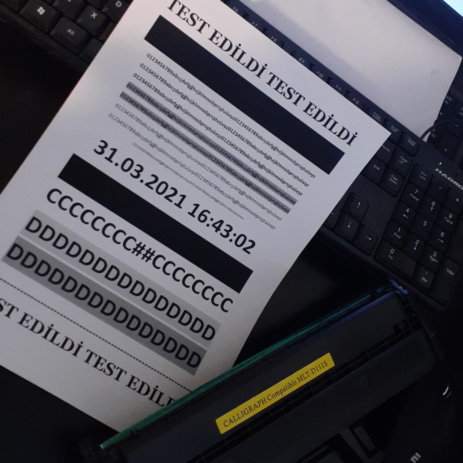 kaliteli lazer toner baskısı