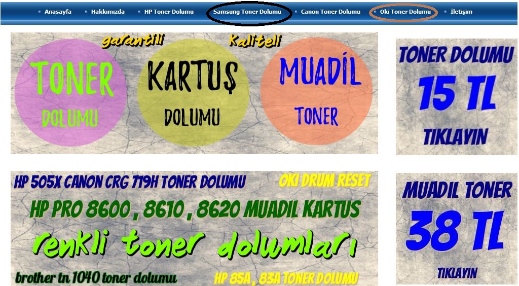 izmir ucuz muadil kartuş toner dolum fiyatları